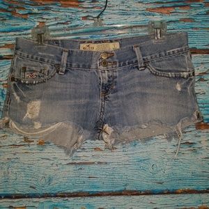 Distressed Hollister Jean Shorts